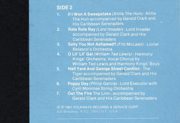 Out Of The Fire: The Real Calypso, Volume 2 - Calypso Songs Of Social Commentary And Love Troubles