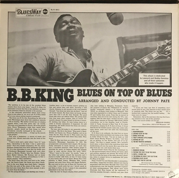 Release: Blues On Top Of Blues-Vinyl-US-None-BLS-6011-2741412