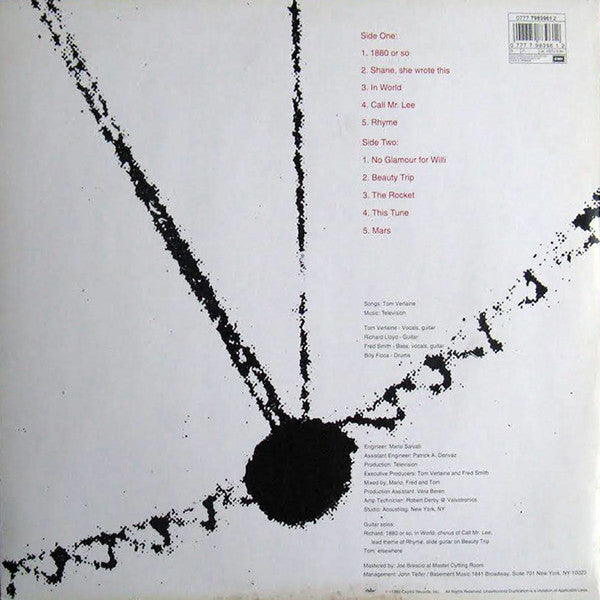 Release: Television-Vinyl-Europe-1992-7 98396 1, ESTU2181, 0777 7983961 2, 7983961-2639527