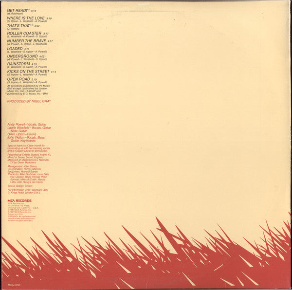 Release: Number The Brave-Vinyl-US-1981-MCA-5200-8943290