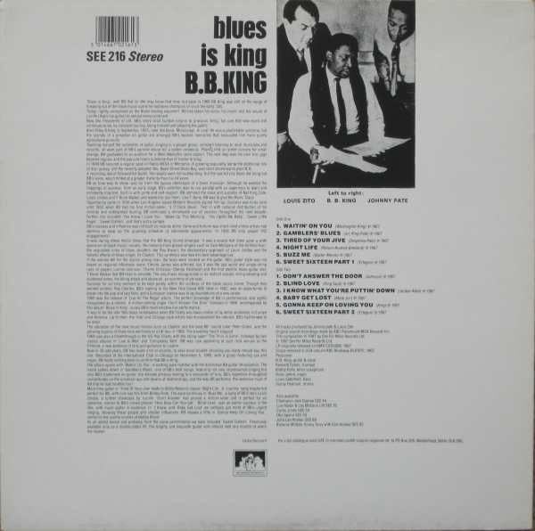 Release: Blues Is King-Vinyl-UK-1987-SEE 216-5191041