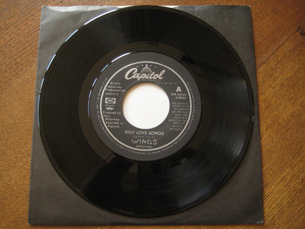 心のラヴ・ソング  / クック・オヴ・ザ・ハウス = Silly Love Songs / Cook Of The House