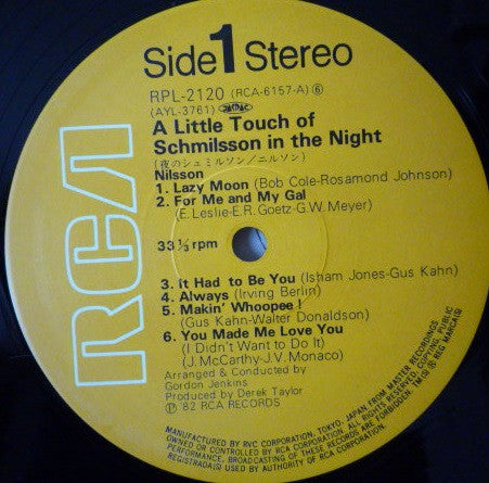 A Little Touch Of Schmilsson In The Night