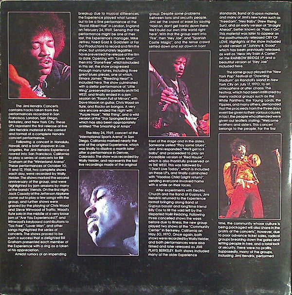 Release: The Jimi Hendrix Concerts-Vinyl-US-1982-9 22306-1, 1-22306-1255974