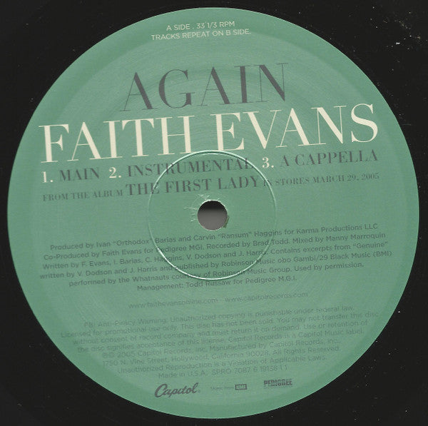 Release: Again-Vinyl-US-2005-SPRO 7087 6 19138 1 1-1047178