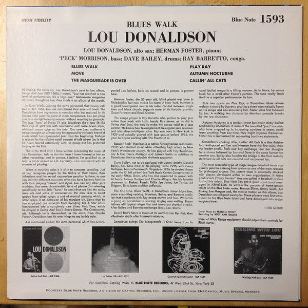 Release: Blues Walk-Vinyl-US-2007-BLP 1593, BLP 1593-8235084
