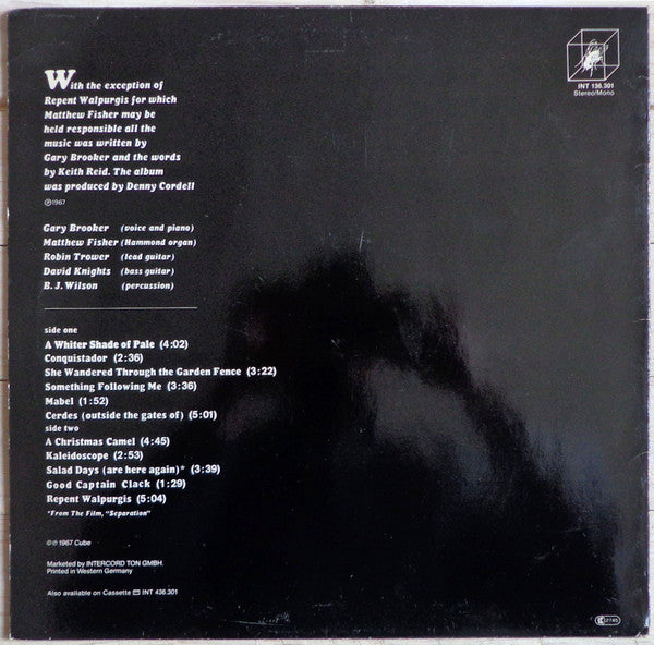 Release: Procol Harum-Vinyl-Germany-None-INT 136.301, 136.301-2879622