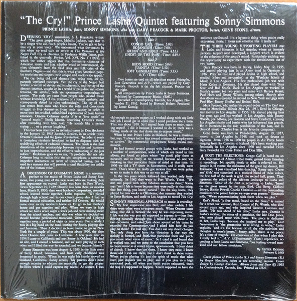 Release: The Cry!-Vinyl-US-2001-S7610-3304099