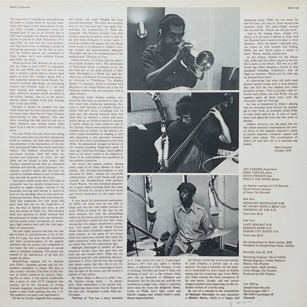 Release: Duke's Artistry-Vinyl-Denmark-1978-SCS-1103, SCS 1103-2732098