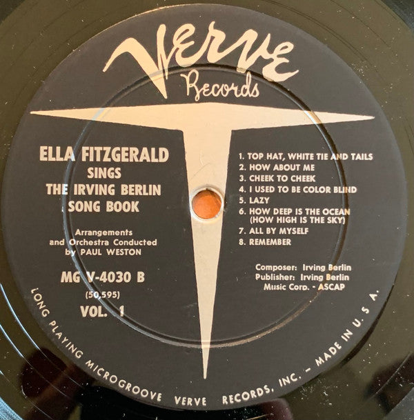 Ella Fitzgerald Sings The Irving Berlin Song Book, Volume 1