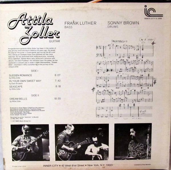 Master Release: Dream Bells by Attila Zoller