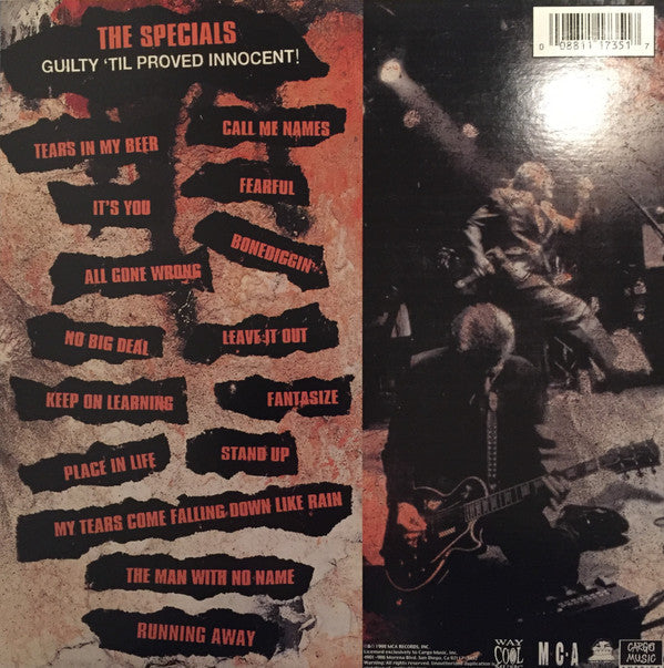Master Release: Guilty 'Til Proved Innocent! by The Specials