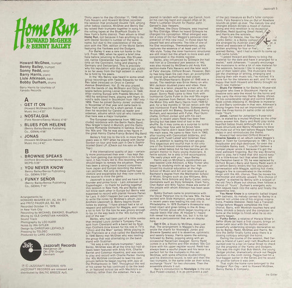 Master Release: Home Run by Howard McGhee