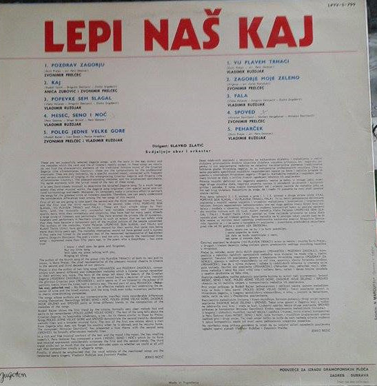 Master Release: Lepi Naš Kaj by Various