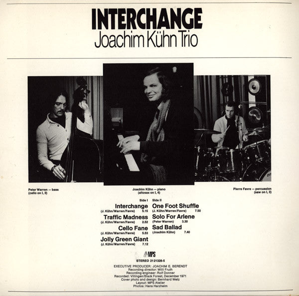 Master Release: Interchange by Joachim Kühn Trio