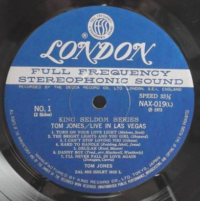 Release: Live In Las Vegas-Vinyl-Japan-1973-NAX 019-3971187