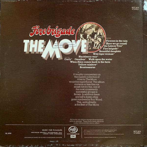 Release: Flyback 3 - The Best Of The Move-Vinyl-Netherlands-1972-MFP 5276-5519540
