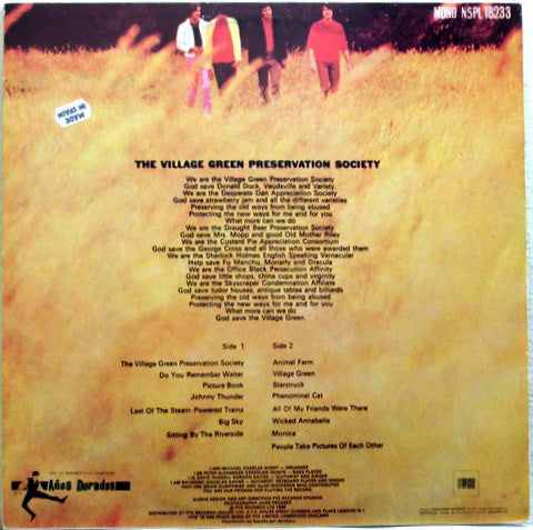Release: The Kinks Are The Village Green Preservation Society-Vinyl-Spain-1980-ZL-501-2237708