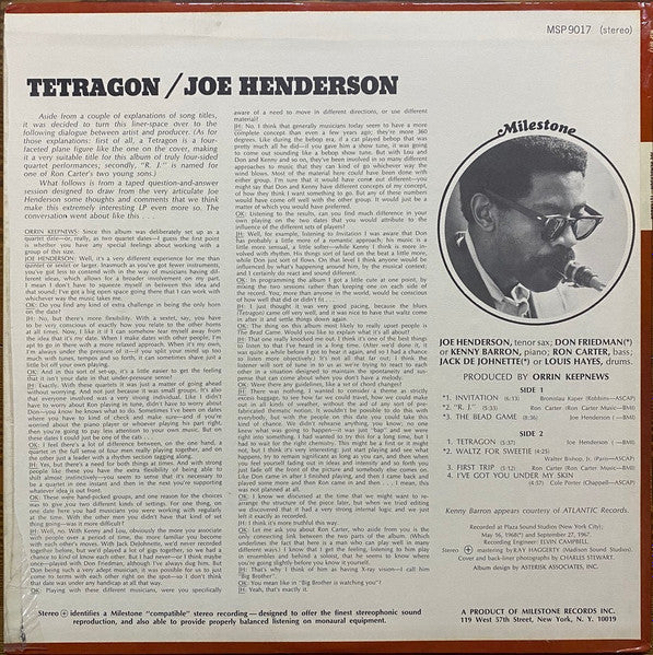 Master Release: Tetragon by Joe Henderson