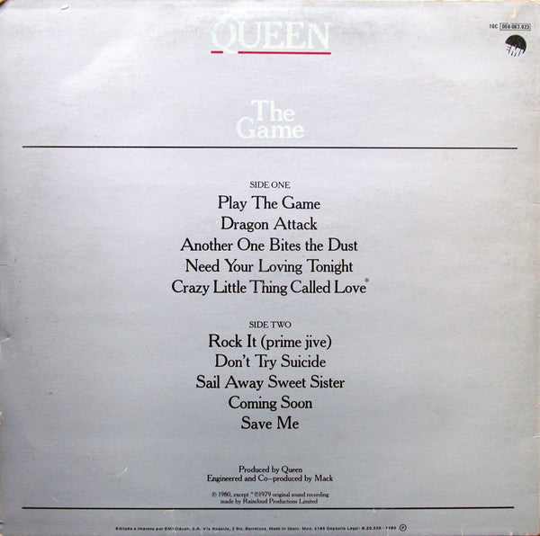 Release: The Game-Vinyl-Spain-1980-10C 068-063.923-3306421