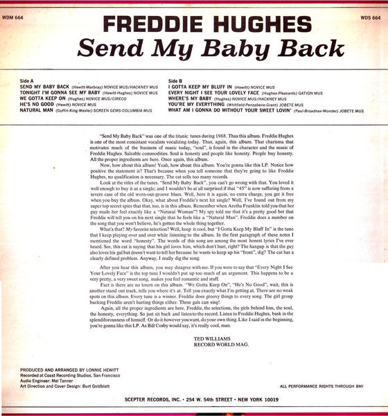 Release: Send My Baby Back-Vinyl-US-1968-WDS 664-1952000