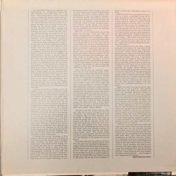 History Of Eric Clapton