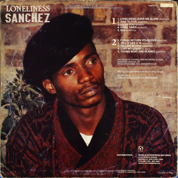 Release: Loneliness-Vinyl-US-1988-Tech LP 02-4266793
