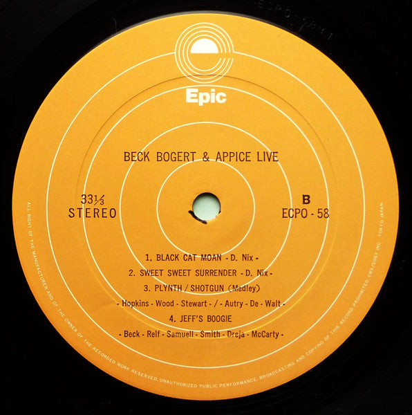 Beck, Bogert & Appice Live