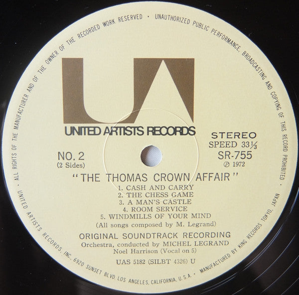華麗なる賭け = The Thomas Crown Affair (Original Motion Picture Score)