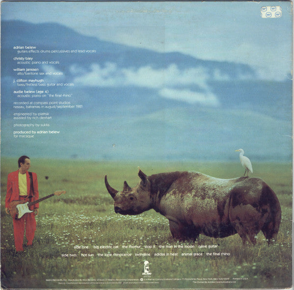 Release: Lone Rhino-Vinyl-US-1982-IL 9751-1425818
