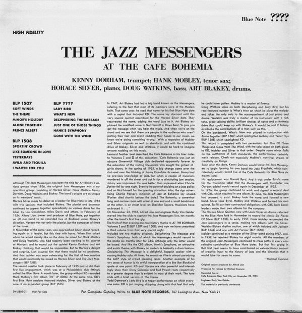 At The Cafe Bohemia Volume 3