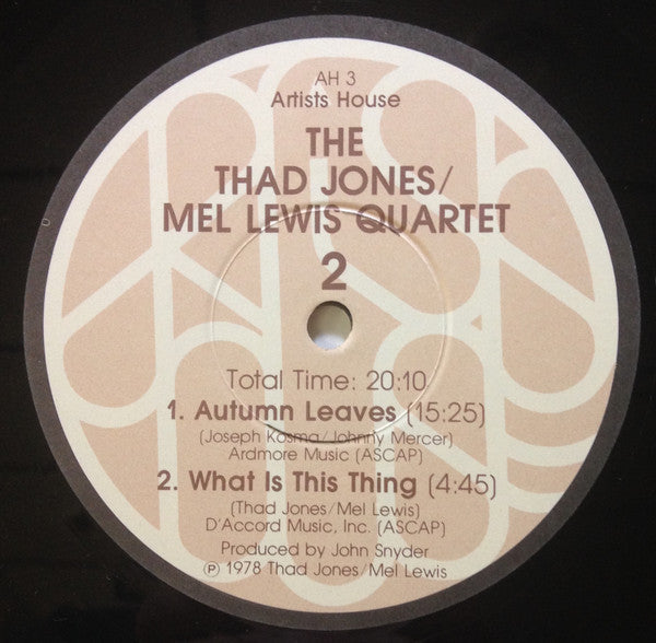 The Thad Jones / Mel Lewis Quartet