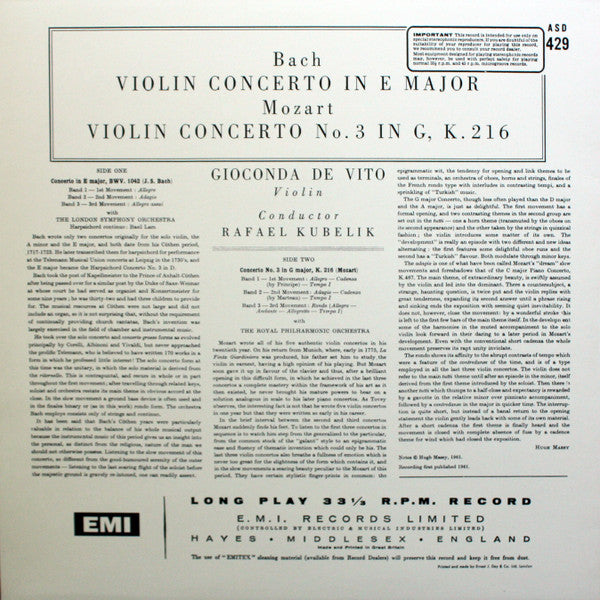 Violin Concertos