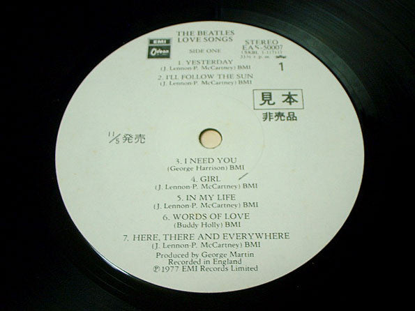 Release: Love Songs-Vinyl-Japan-1977-EAS-50007-8-9543823