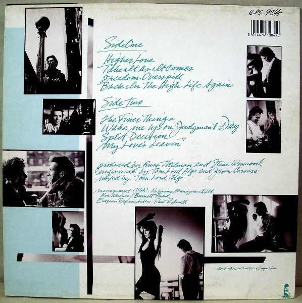 Release: Back In The High Life-Vinyl-UK-1986-ILPS 9844-1480612
