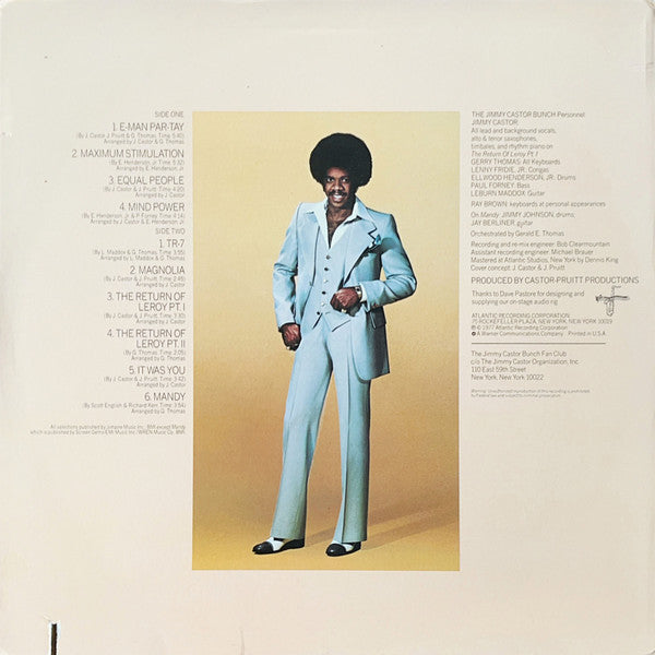 Master Release: Maximum Stimulation by The Jimmy Castor Bunch