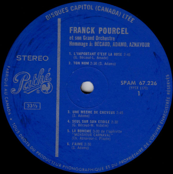 Hommage A: Becaud, Adamo, Aznavour