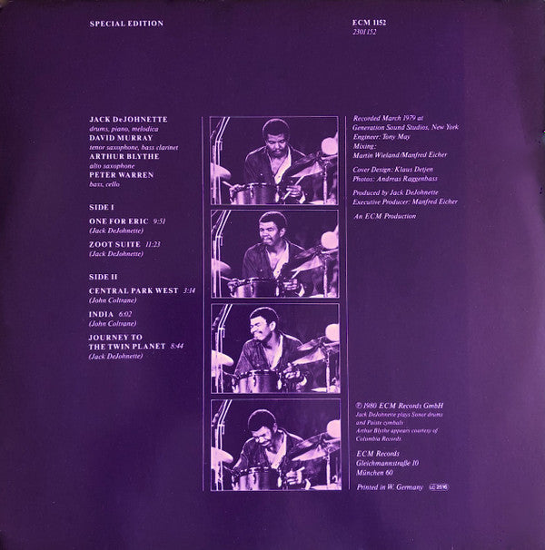 Release: Special Edition-Vinyl-Germany-1980-ECM 1152, 2301 152-1796760