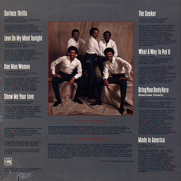 Master Release: Surface Thrills by The Temptations