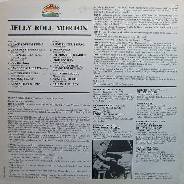 Master Release: "Jelly Roll" Morton by Jelly Roll Morton