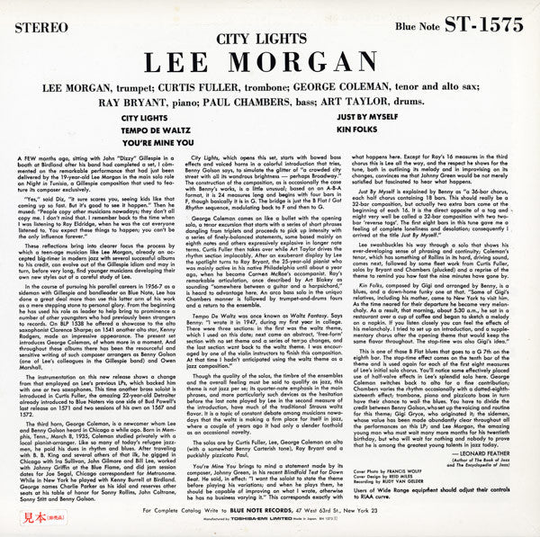 Release: City Lights-Vinyl-Japan-1990-BN 1575, BLP 1575, ST-1575, 1575-4493446
