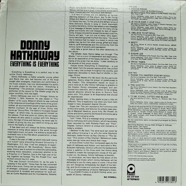 Release: Everything Is Everything-Vinyl-Japan-1995-PLP-7801, SD 33-332-7047481