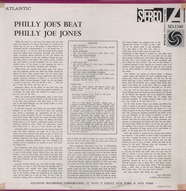 Master Release: Philly Joe's Beat by "Philly" Joe Jones