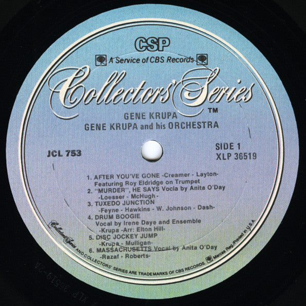 Release: Gene Krupa-Vinyl-US-1973-JCL 753-1862159