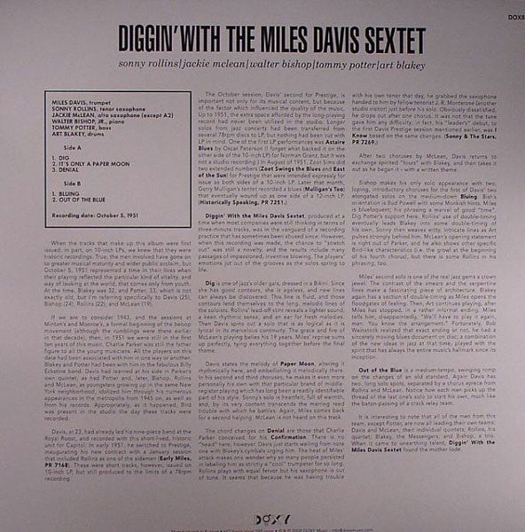 Diggin' With The Miles Davis Sextet