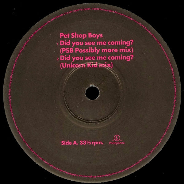 Master Release: Did You See Me Coming? by Pet Shop Boys