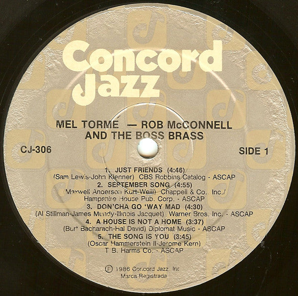 Mel Tormé -  Rob McConnell And The Boss Brass