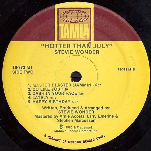 Hotter Than July