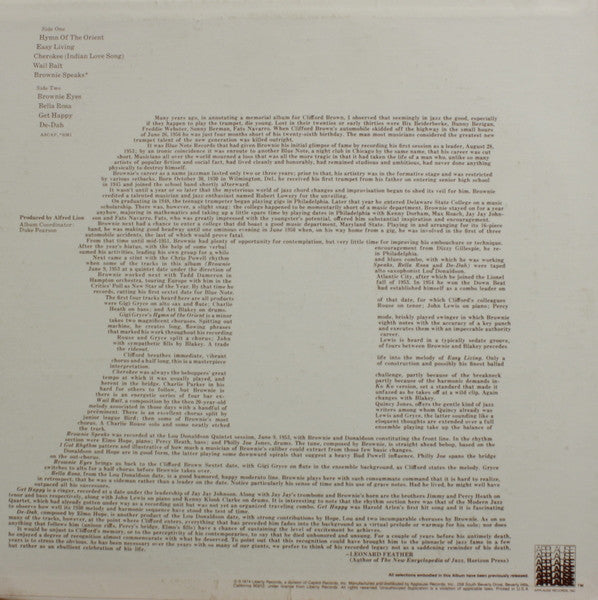 Release: Brownie Eyes-Vinyl-US-1981-APBL-2314-1155447