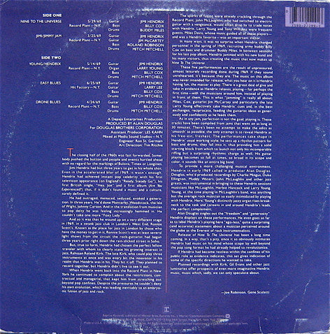 Release: Nine To The Universe-Vinyl-US-1980-HS 2299-1105197